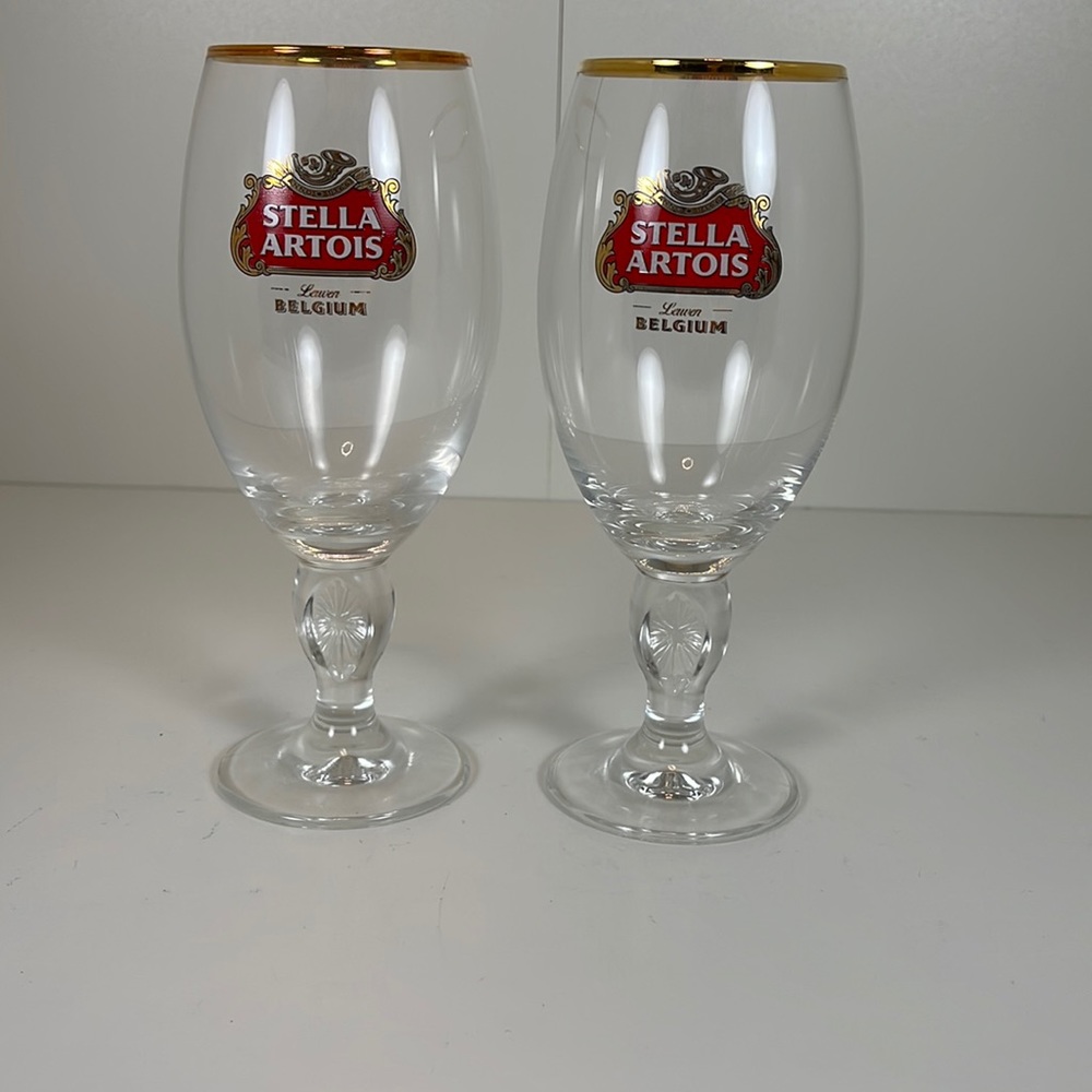 NWOT Stella Artois Beer Glasses, Set of 2